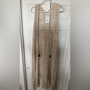 Free People Macrame Duster